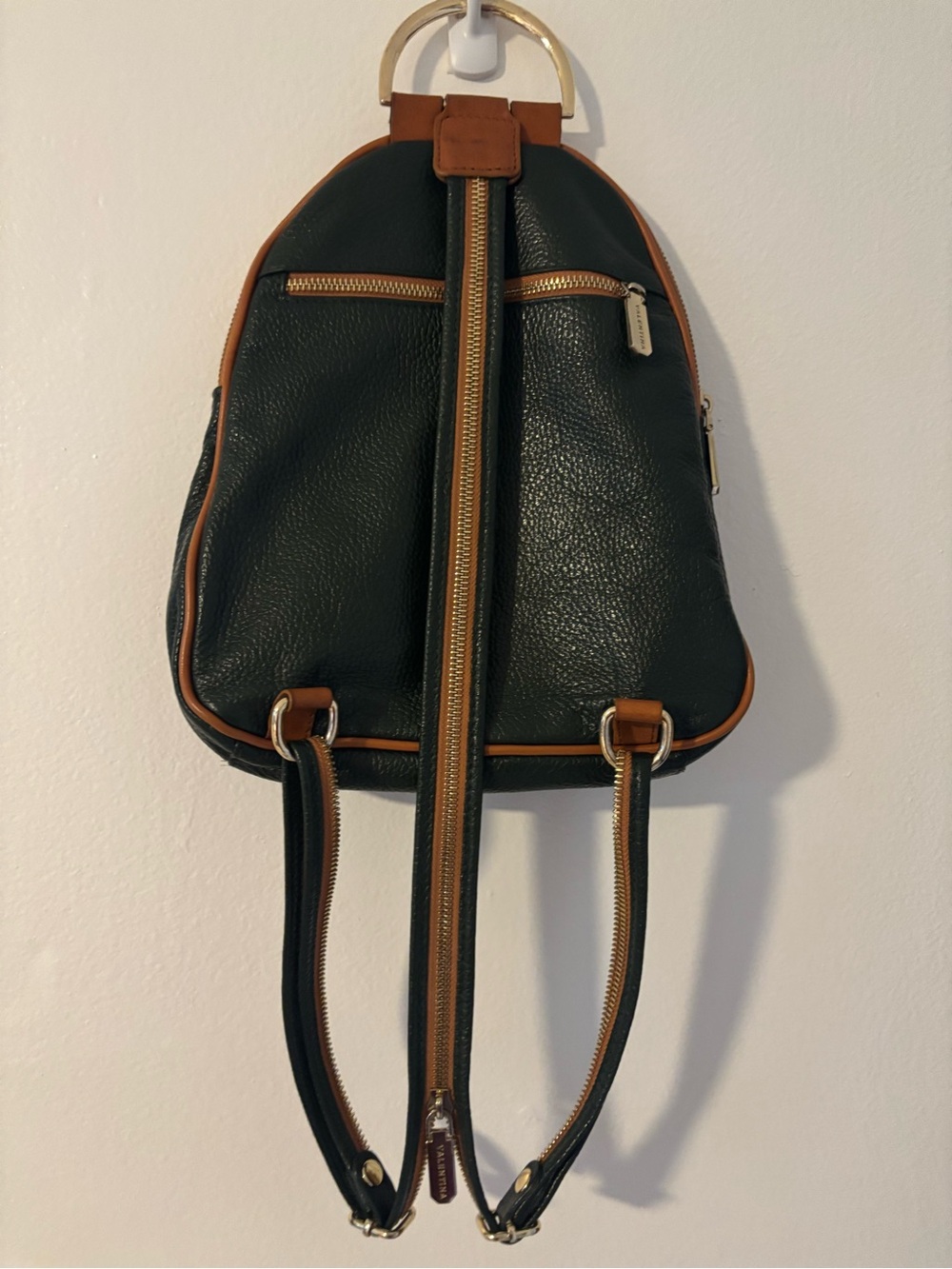 Black & Brown
Valentina Leather Backpack Sling Bag - Unbranded